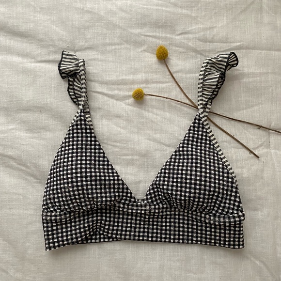 Aerie Gingham Bikini Top - Picture 1 of 3